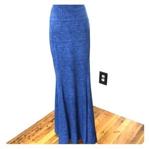 Denim like stretch mermaid skirt